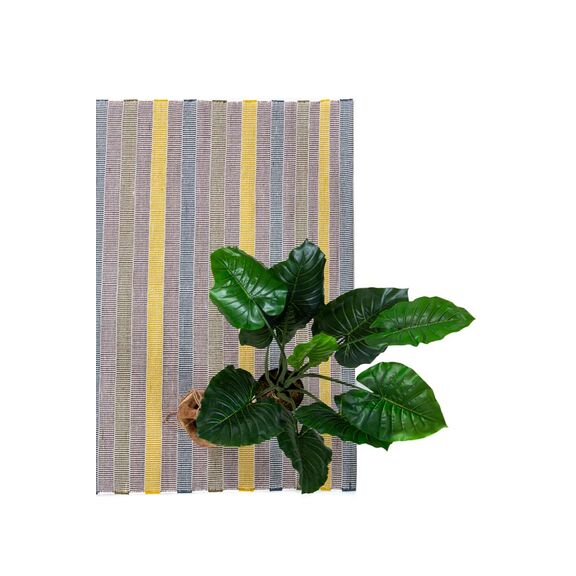Χαλί Urban Cotton Kilim Ie2102 Yellow Royal Carpet