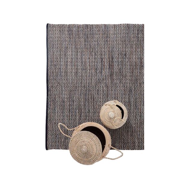 Χαλί Urban Cotton Kilim Venza Black Royal Carpet