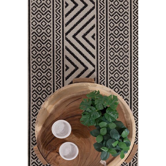 Ψάθα Flox Black 7525w Royal Carpet