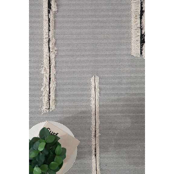 Χαλί Naturel 1026 Black Cotton Royal Carpet