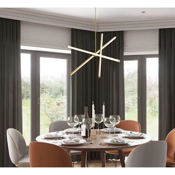 Se led 50 Vamos Pendant Gold 22w 3cct 50x50x110cm Ip20 220v 2 Years Warranty