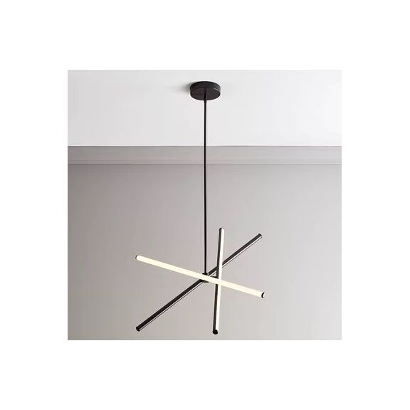 Se led 50 Vamos Pendant Black 22w 3cct 50x50x110cm Ip20 220v 2 Years Warranty