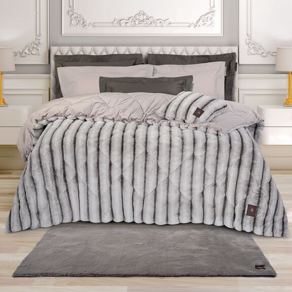 GREENWICH POLO CLUB ΧΑΛΙ 75X140 FAUX FUR 3109 TAUPE