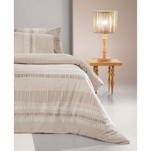 Σετ 4τμχ Σεντόνια Nuvola Taupe Flannel 240x265 guy Laroche  100% Cotton Flannel