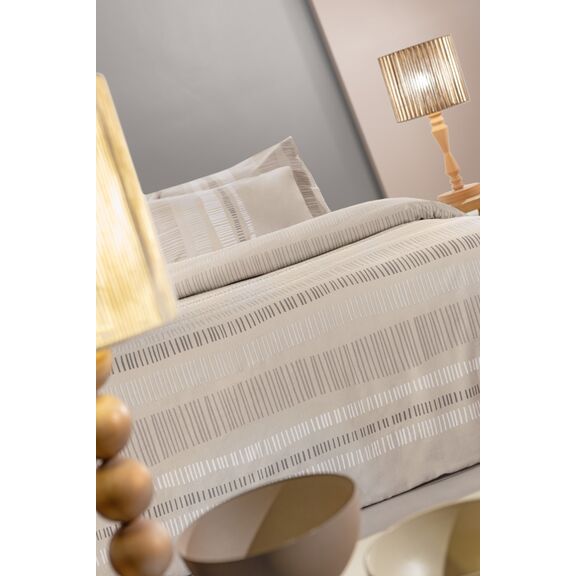 Σετ 4τμχ Σεντόνια Nuvola Taupe Flannel 240x265 guy Laroche  100% Cotton Flannel