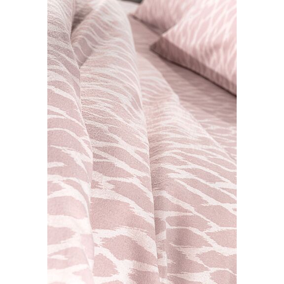 Σετ 4τμχ Σεντόνια Magma Dusty Pink Flannel με Λάστιχο 165x200+35 guy Laroche  100% Cotton Flannel