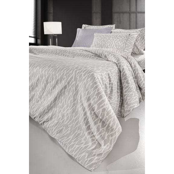 Σετ 4τμχ Σεντόνια Magma Silver Flannel 270x265 guy Laroche  100% Cotton Flannel