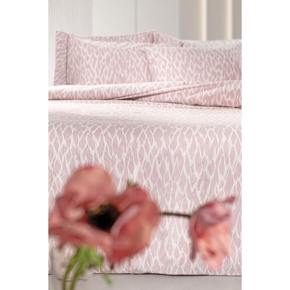 Σετ 3τμχ Παπλωματοθήκη Magma Dusty Pink Flannel 225x245 guy Laroche  100% Cotton Flannel