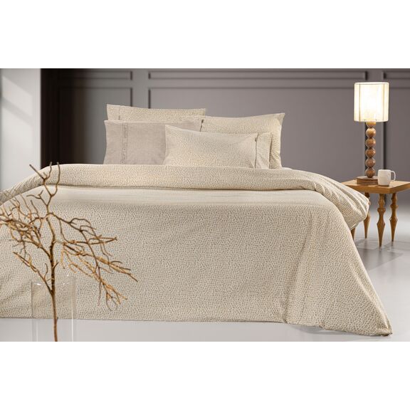 Σετ 3τμχ Παπλωματοθήκη Mira Mocca Flannel 225x245 guy Laroche  100% Cotton Flannel