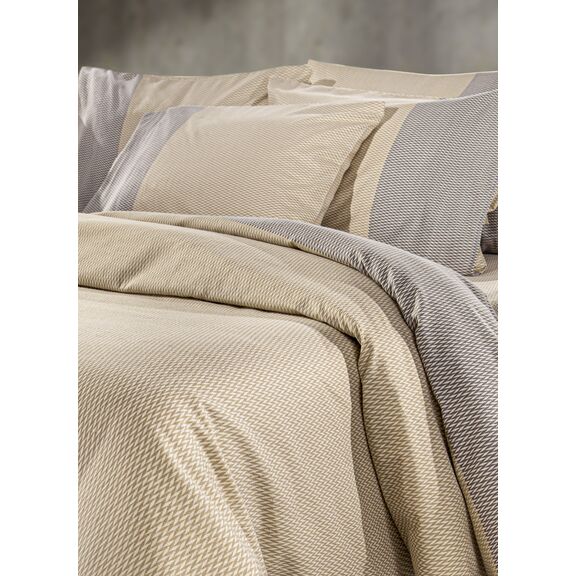 Σετ 3τμχ Παπλωματοθήκη Verona Taupe Flannel 225x245 guy Laroche  100% Cotton Flannel