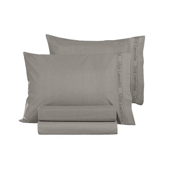 Ζεύγος Μαξιλαροθήκες Color Plus Dark Wenge 50x70 guy Laroche  100% Cotton Percale