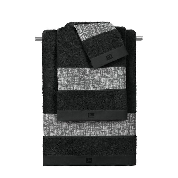 Σετ 3τμχ Πετσέτες Valley Silver-Black guy Laroche  100% Cotton 500 Gr/m 2