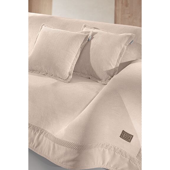 Ριχτάρι Καναπέ Rubicon Champagne (Τετραθέσιος) 170x350 guy Laroche  100% Fine Microfiber