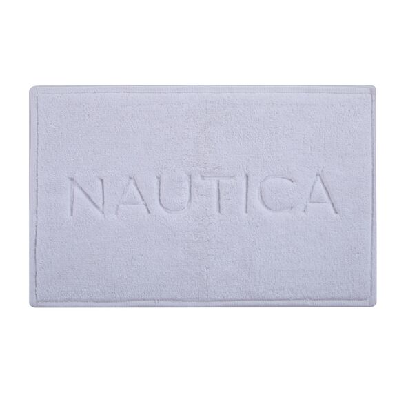 Ταπέτο Μπάνιου 50x80cm Βαμβάκι nautica nau coast - white 036660