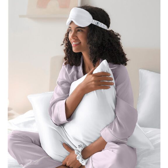 Σετ Ύπνου 3τμχ. Μαξιλάρι, Μάσκα & scrunchie feel and touch beauty sleep - ice mulberry silk