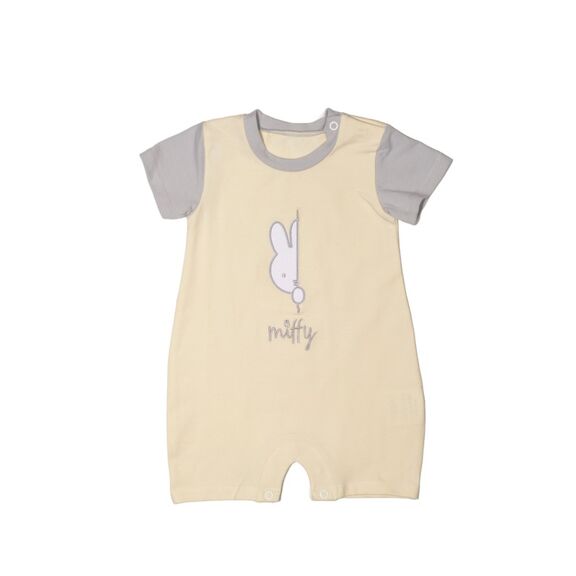 Miffy Des.14 Φορμάκι Καλοκαιρινό Εκρού με Κέντημα 9-12 Mηνών/74 cm