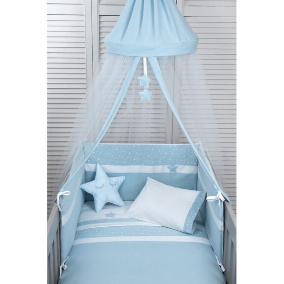 Oliver Baby Des.371 σετ Προίκας 3τ Μουσελίνα Σιέλ