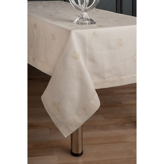 Omega Home Des.200 Τραπεζομάντηλο 170x300 100% Λινό Ιταλίας