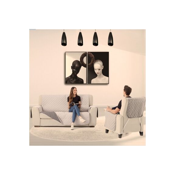 Καπιτονε Καλλυμμα Καπιτονε Διθεσιος 110cm Nikol Silver