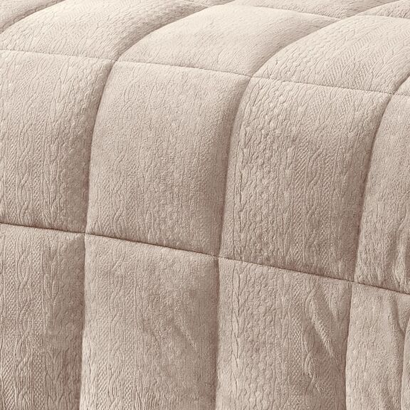 Κουβερτοπαπλωμα Μονο Shelby Beige (160x220)