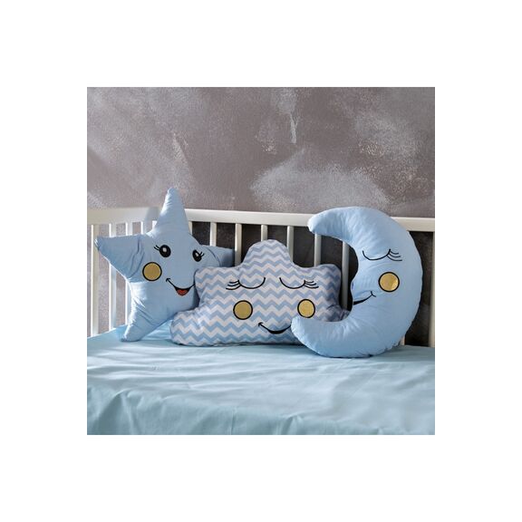 Σετ Bebe Μαξιλαρια Διακοσμητικα 3 Tem. Blue