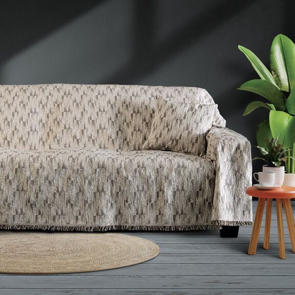 Ριχταρι Chenille Πολυθρονα 180x170cm /Ramina Beige