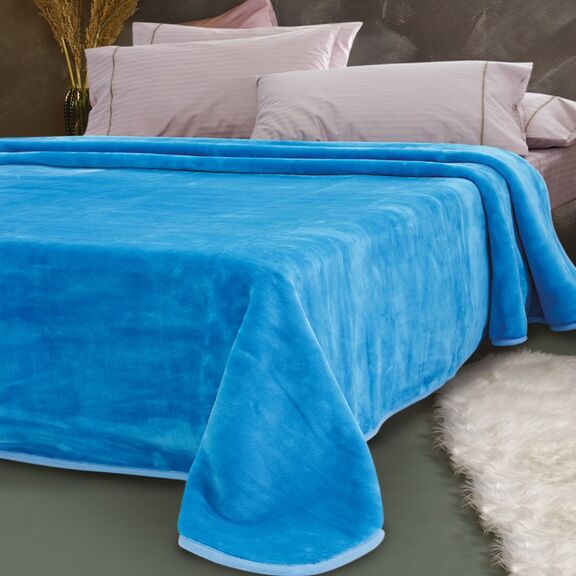 Κουβερτα Υπερδιπλη Velour 220x240  Tyrol Turqouise
