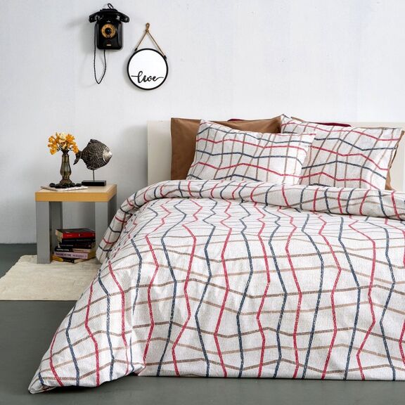Σετ Σεντονια Υπερδιπλα 240x265 - Linear Taupe