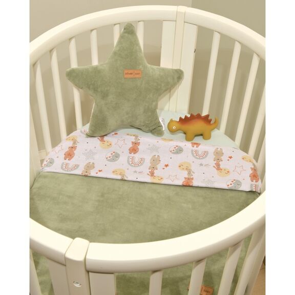 Minky Κουβέρτα Des.413  Κούνιας Διπλής Όψης 100x140  Oliver Baby