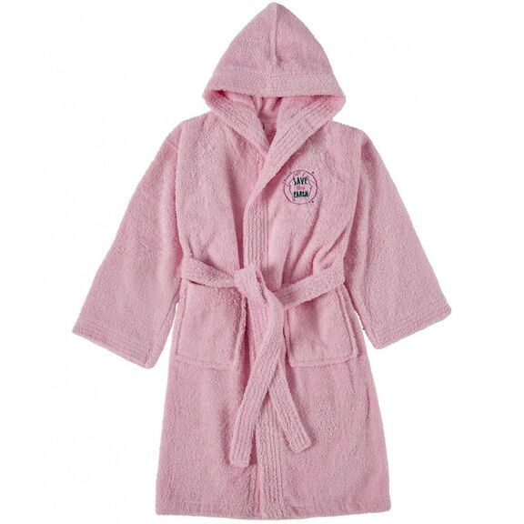 Μπουρνουζι kid με Κουκουλα νο 10 Alden Pink
