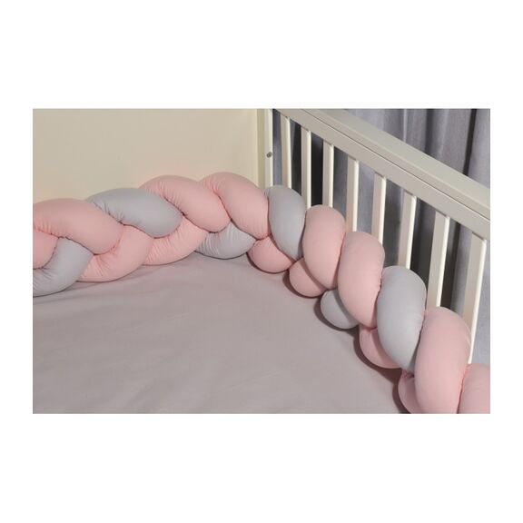 Oliver Baby des 3205 Πλεξούδα ροζ-Γκρι Τριπλή Βαμβακερή 20x200