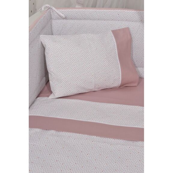 Oliver Baby Des.402 Σεντόνια Κούνιας σετ 3τ -110x170 Σάπιο Μήλο