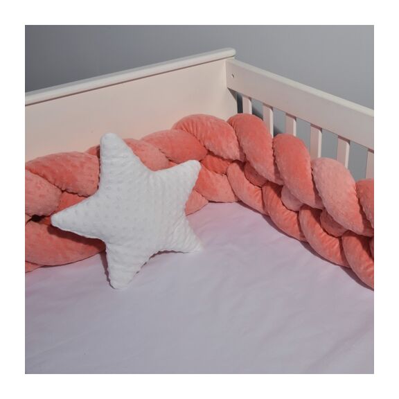 Oliver Baby Des.9260 Πλεξούδα Βελουτέ 24χ200 Ανάγλυφη Κοραλί Τετραπλή