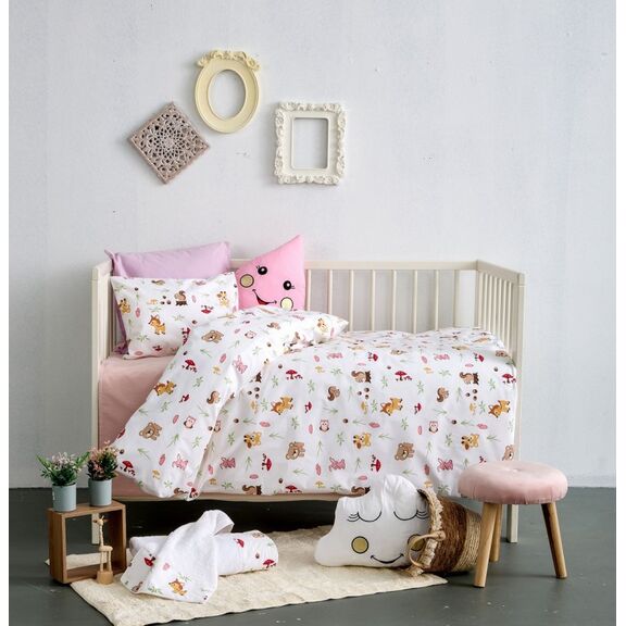 Σετ Σεντonia  Bebe  75χ110  Λικνου - Alfie Pink