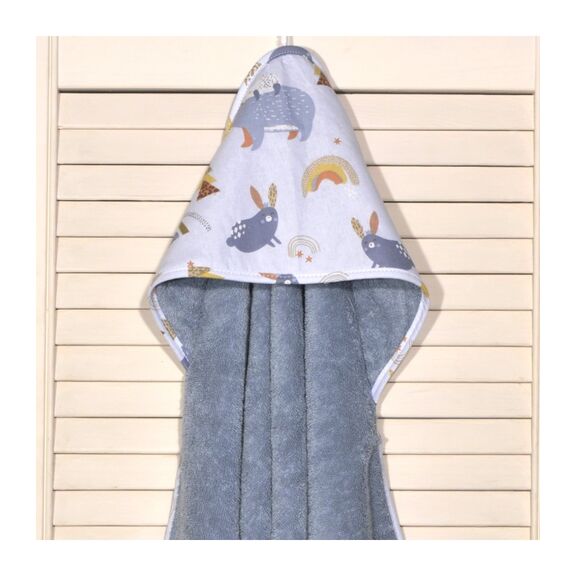 Oliver Baby Μπουρνούζι ραφ Σχέδιο 411-1 75χ75 100% Βαμβάκι 450grs/sqm Oliver Baby