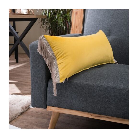 Μαξιλαροθήκη Velvet 14 Με Κρόσι (30x60cm) - 30x60cm με γέμιση