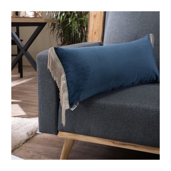 Μαξιλαροθήκη Velvet 04 Με Κρόσι (30x60cm) - 30x60cm