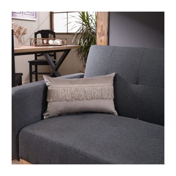 Μαξιλαροθήκη Velvet 07 Με Κρόσι - 45x45cm με γέμιση