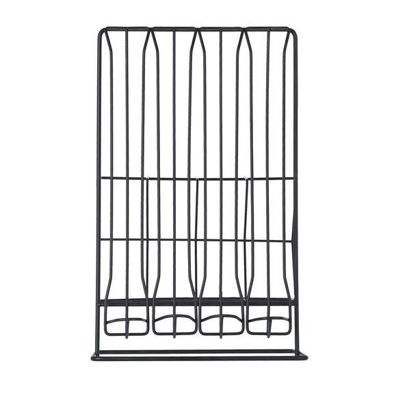 ESTIA ΒΑΣΗ ΓΙΑ ΚΑΨΟΥΛΕΣ & ΣΥΣΚΕΥΑΣΙΕΣ ESPRESSO METAL BLACK ΜΕΤΑΛΛΙΚΗ ΔΙΠΛΗΣ ΟΨΕΩΣ ΜΑΥΡΗ