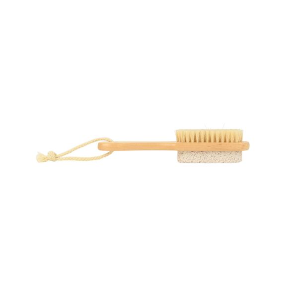 ESTIA ΒΟΥΡΤΣΑ ΠΟΔΙΩΝ ELIXIR BAMBOO ΜΕ ΕΛΑΦΡΟΠΕΤΡΑ 18x3.5x4cm