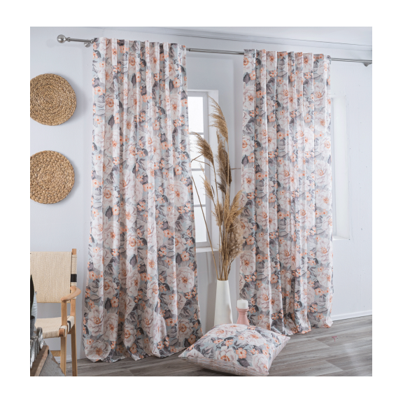 Κουρτίνα (Έτοιμη Ραμμένη) Novelda - 140x275cm