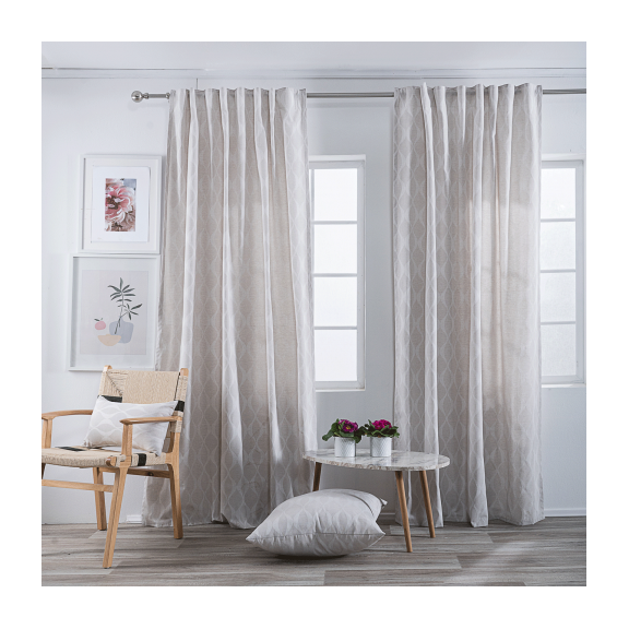Κουρτίνα (Έτοιμη Ραμμένη) Vivero 01 - 140x275cm