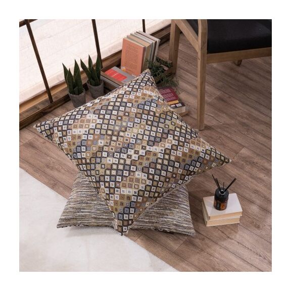 Μαξιλαροθήκη Carmona - 65x65cm δαπέδου με γέμιση