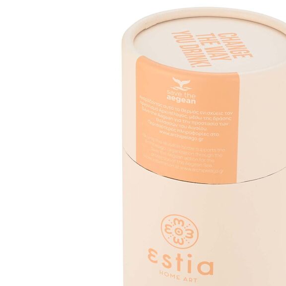 ESTIA ΘΕΡΜΟΣ TRAVEL CUP SAVE THE AEGEAN 500ml LILY WHITE