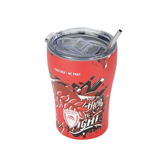 ESTIA ΘΕΡΜΟΣ COFFEE MUG OLYMPIACOS BC EDITION TOGETHER WE FIGHT 350ml