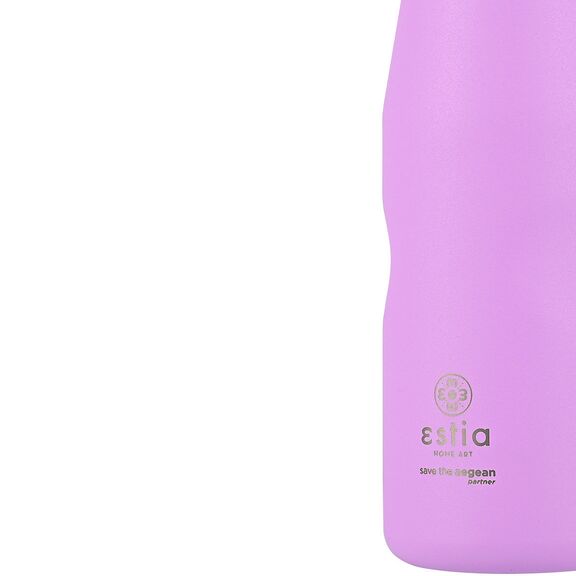 ESTIA ΘΕΡΜΟΣ TRAVEL FLASK SAVE THE AEGEAN 500ml LAVENDER PURPLE