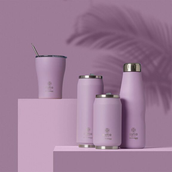 ESTIA ΘΕΡΜΟΣ TRAVEL FLASK SAVE THE AEGEAN 750ml LAVENDER PURPLE