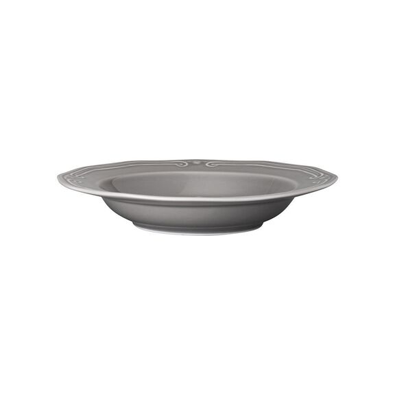 ESTIA ΠΙΑΤΟ ΒΑΘΥ ATHÉNÉE ΠΟΡΣΕΛΑΝΙΝΟ ΑΝΑΓΛΥΦΟ 23cm GREY