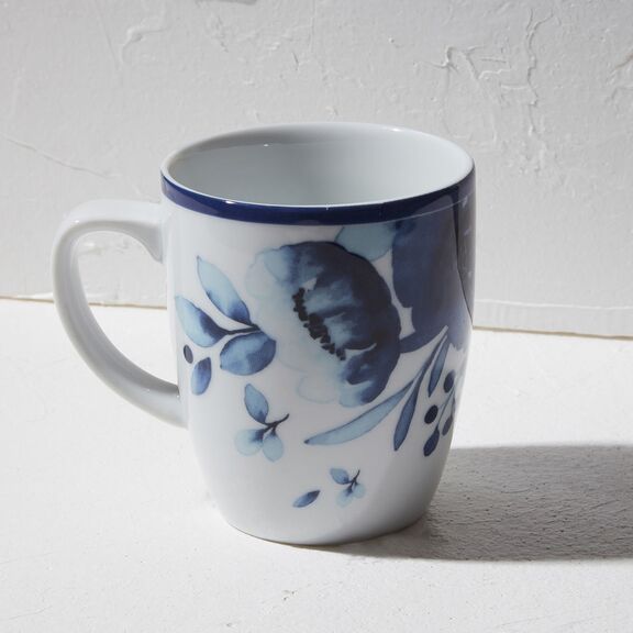 ESTIA ΚΟΥΠΑ ΚΑΦΕ BLUE ROSE ΠΟΡΣΕΛΑΝΙΝΗ 330ml
