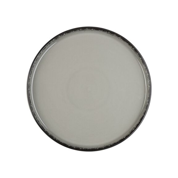 ESTIA ΠΙΑΤΟ ΡΗΧΟ ΚΑΘΕΤΟ PEARL ΠΟΡΣΕΛΑΝΙΝΟ 26cm GREY